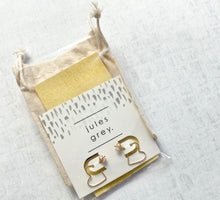 Load image into Gallery viewer, HEY GIRL HEART HOOPS - 14KSM
