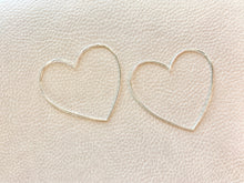 Load image into Gallery viewer, HEY GIRL HEART HOOPS - SSLRG
