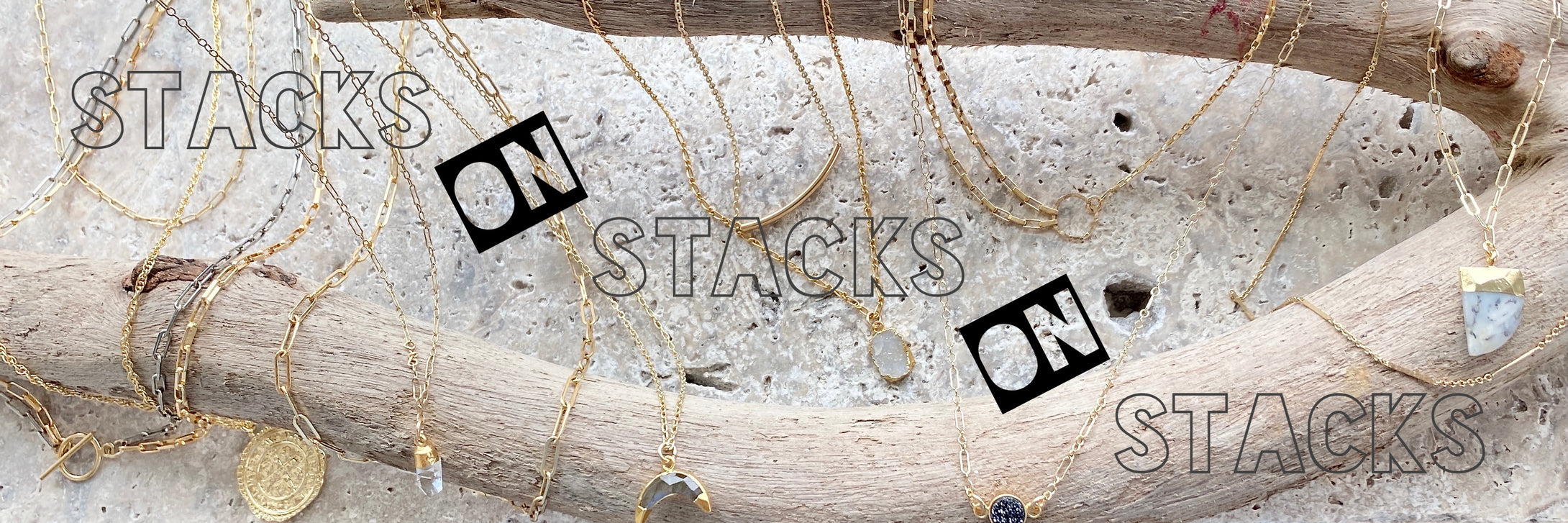 jules grey jewels STACKS ON STACKS ON STACKS #stackingjewelry #layeringnecklaces #stackofthedayinspo